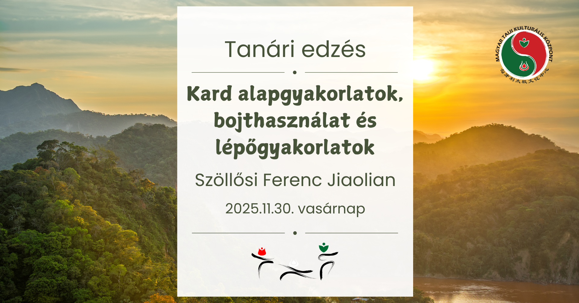 Kard alapgyakorlatok, bojthasználat és lépőgyakorlatok – tanári edzés